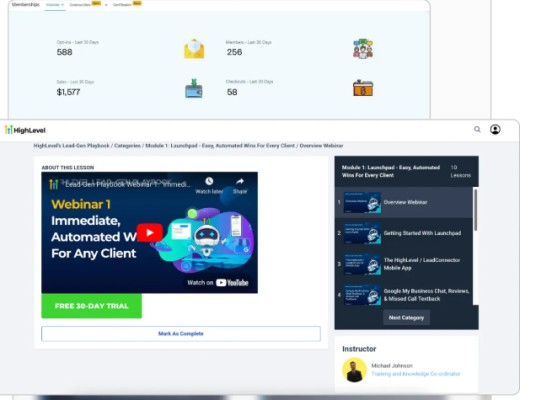 gohighlevel membership builder