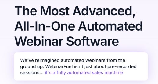 webinarfuel software