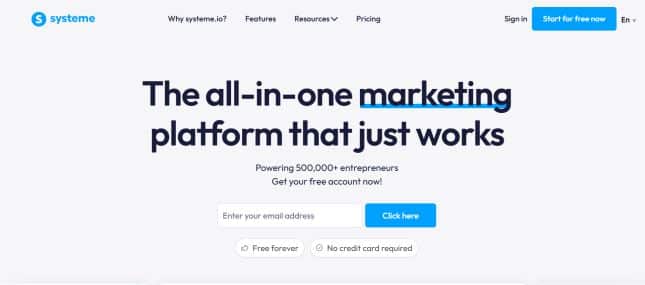 systeme.io funnel builder