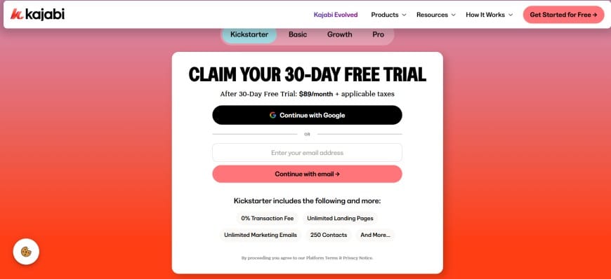 kajabi free trial 