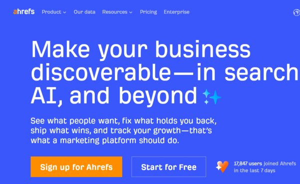 Ahrefs tool