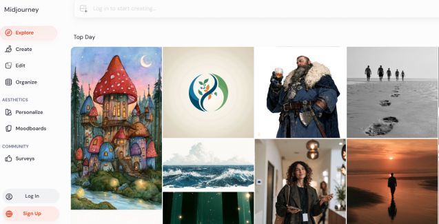 midjourney AI tool;